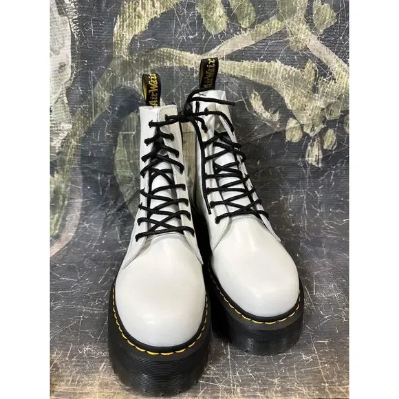 Dr. Martens Jadon White Eight Eye Boots Sz 9 Dr. Martens | Shoes | New Dr Martens Jadon 8eye White Boot  main image 3
